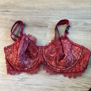 Victoria's Secret Crimson Lace Bra